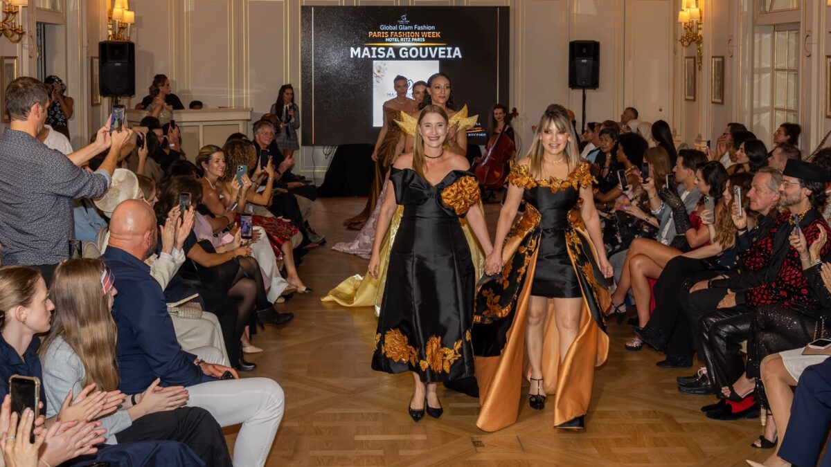 Maïsa Gouveia et Natália Gouveia célèbrent le succès de leurs créations sur le podium de la Paris Fashion Week